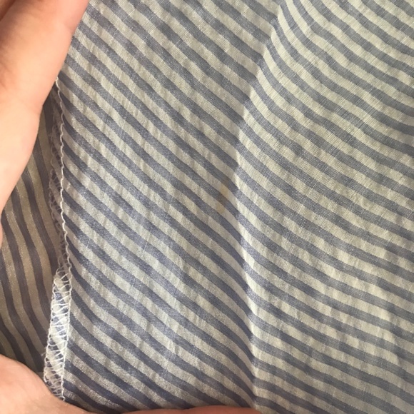 Amanda Uprichard Blue Ruffle Wrap Blouse - Picture 7 of 12